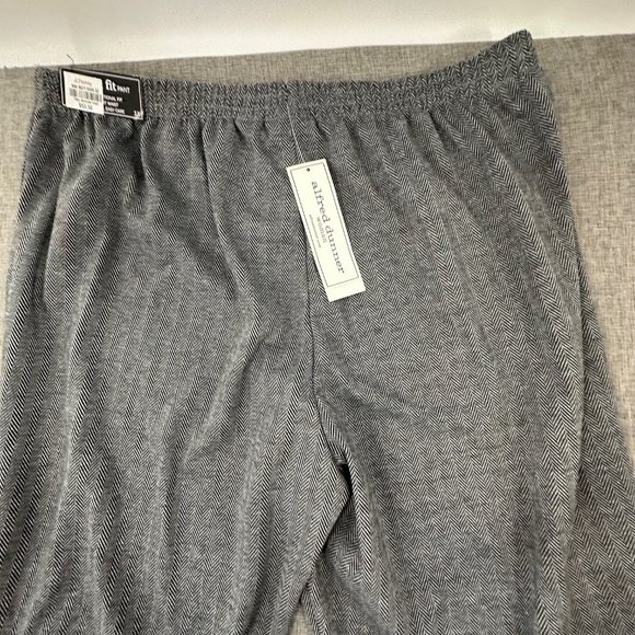New! Womens Alfred Dunner Empire State Pants Herringbone Pull-On Straight Leg 1X - Picture 12 of 13